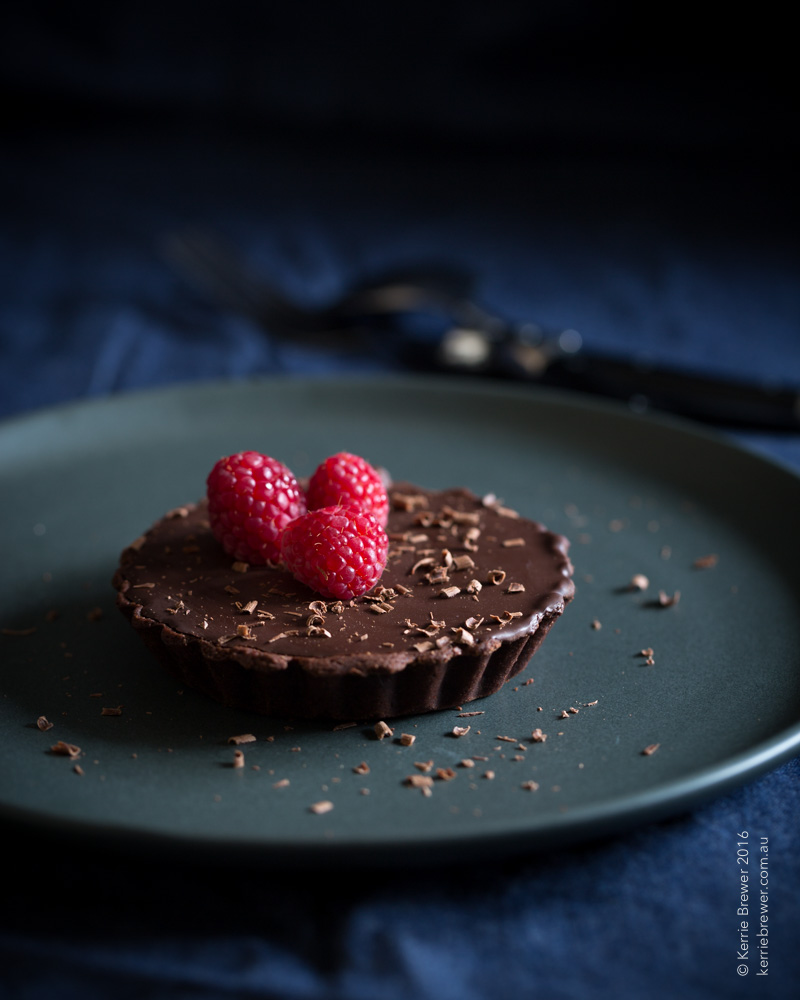Dark Chocolate & Caramel Tarts_Kerrie Brewer_Canberra Food Photographer